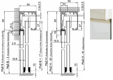 Glasprofil für SB 30 und SB 40